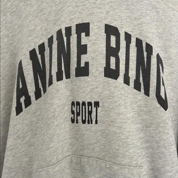 Anine Bing Gray Hoodie - Picture 2 of 8